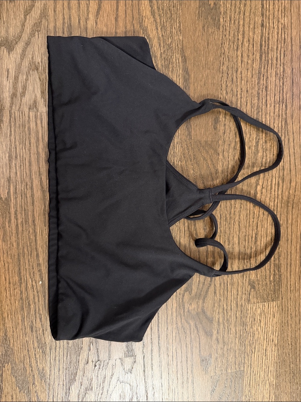 Fabletics Black Strappy Sports Bra